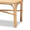 Baxton Studio Cacaban Modern Bohemian Natural Brown Rattan Accent Bench 211-12747-ZORO - alternate 4